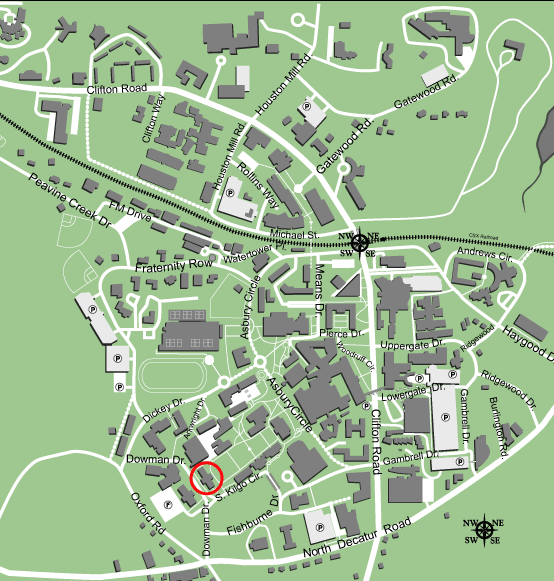 29 Emory University Campus Map Maps Database Source